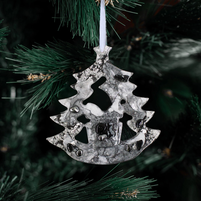 Christmas tree toy with rock crystal "Christmas Tree" collection "Stories"